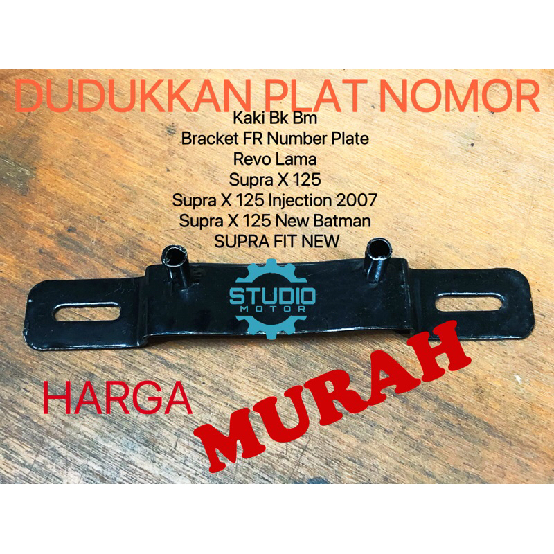 81110KPH880 Dudukan Plat Nomor Depan Kaki Bk Bm Bracket FR Number Plate Revo Lama Supra X 125 Supra X 125 Injection 2007 Supra X 125 New Batman SUPRA FIT NEW