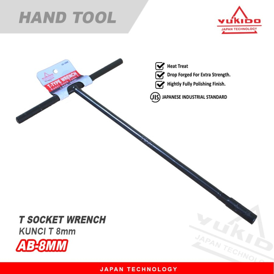 PAKET KUNCI T YUKIDO KUNCI SOCK T YUKIDO 8, 10, 12, 14 mm KUNCI TEKIRO KUNCI T TERMURAH