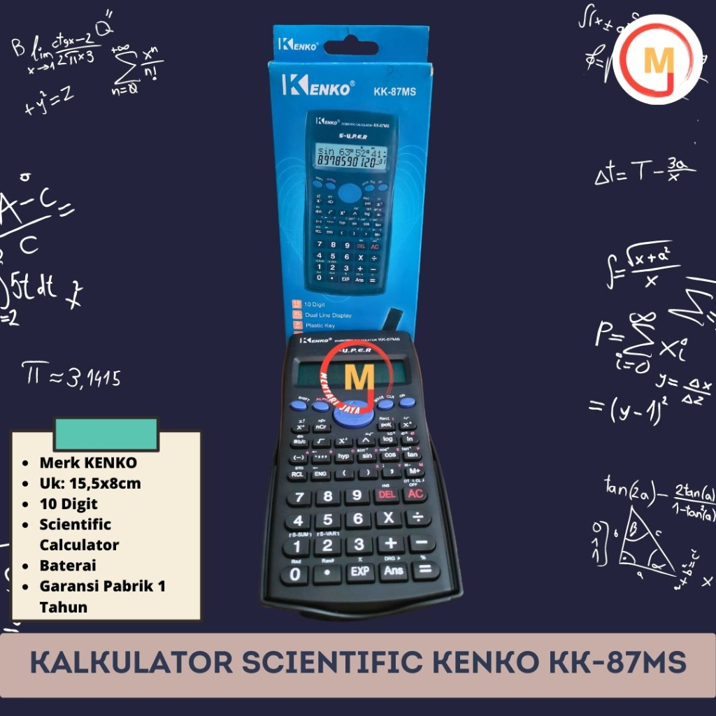

Kalkulator Scientific Kenko KK-87MS 10 Digit Original