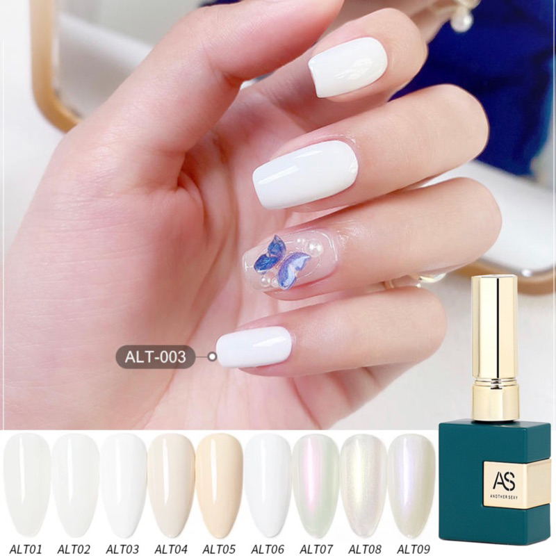 [FLASHES] AS ALT WHITE SERIES UV NAILS POLISH GEL 15ml