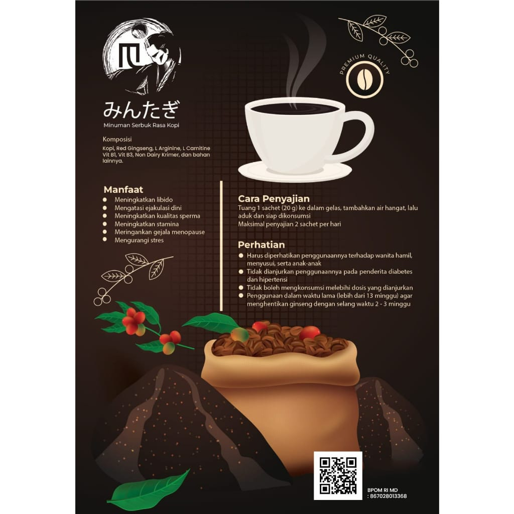 Mintagi Kopi Stamina 1 Box Isi 2 Sachet