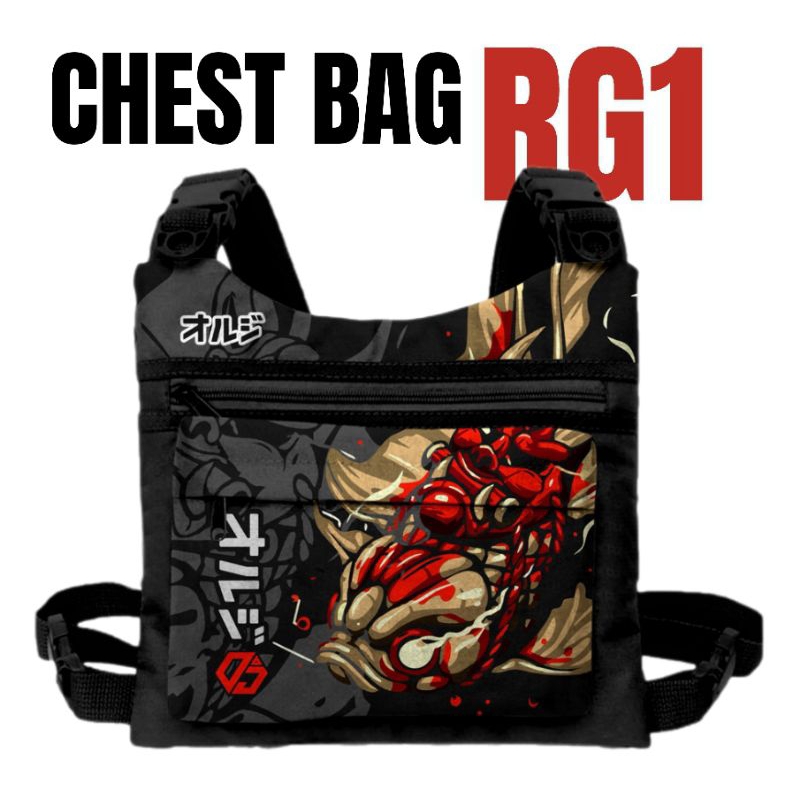 Tas Chest Bag Dada Pria Waterpoof /Tas Dada Rompi Pelindung Terbaru 2023 Kekinian Premium