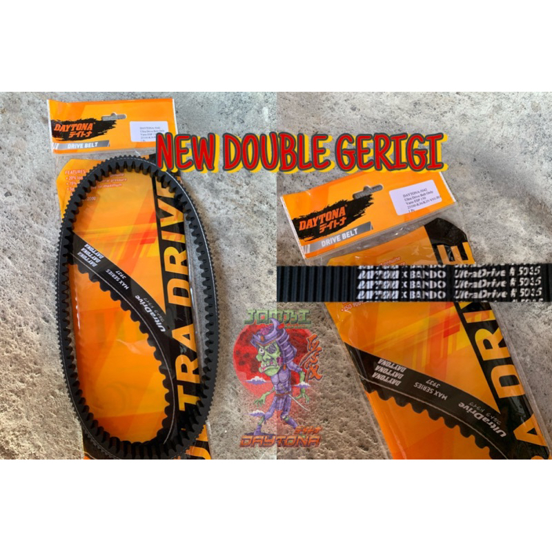 VBELT DAYTONA VANBELT VARIO 125 VARIO 150 ORI DAYTONA JAPAN DOUBLE NOTCH GERIGI