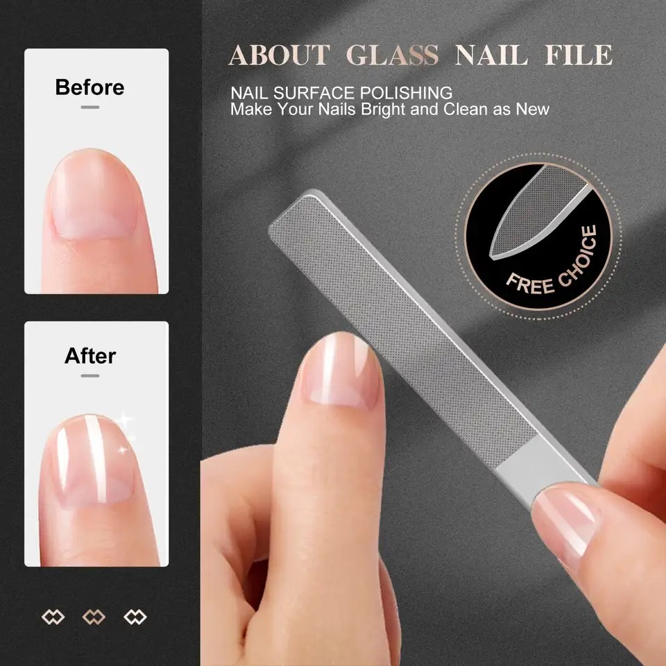 KIKIR PENGKILAP KUKU KACA ALAT PENGKILAP KUKU ASAHAN KUKU / NANO NAIL FILE BUFFER MANICURE PEDICURE