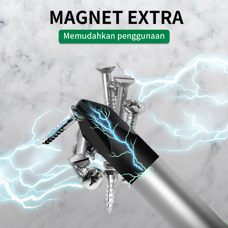 ISKU obeng set komplit serbaguna/obeng hp full set 2pcs tip magnetik chrome vanadium obeng super kuat