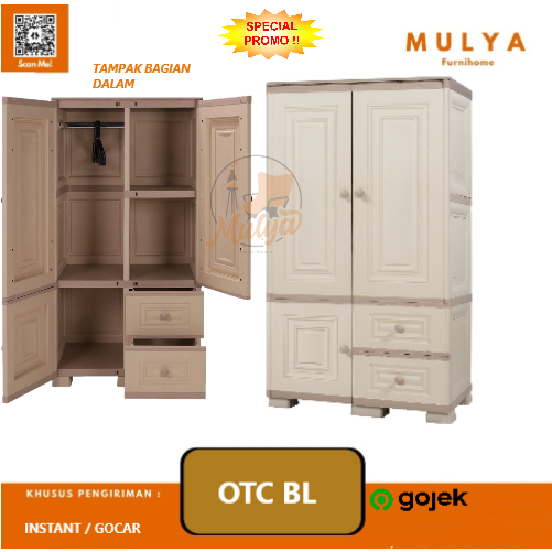 Lemari Pakaian Anak Plastik Olymplast/Baby Locker Olymplast/BL - OTC 2Pl