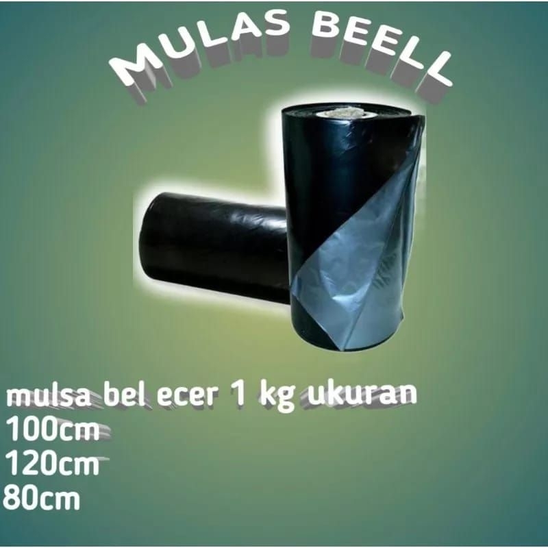 PLASTIK MULSA BEDENG/GUNDULAN eceran 1kg BELL 100/120/80 cm