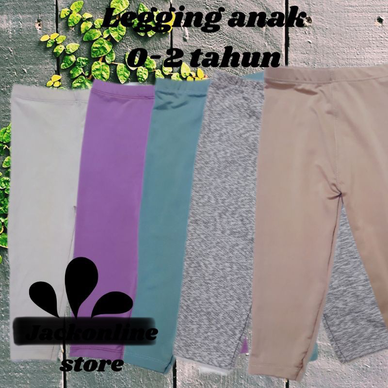 Legging anak polos  0  - 2 tahun / legging bayi / legging anak