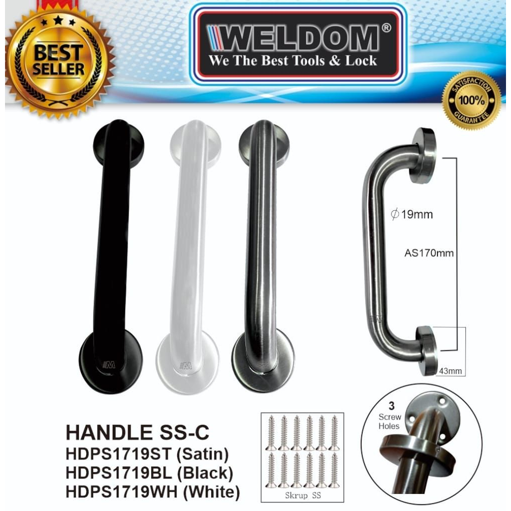 Pull Handle Stainless Tarikan Pintu Garasi Aluminium Kayu