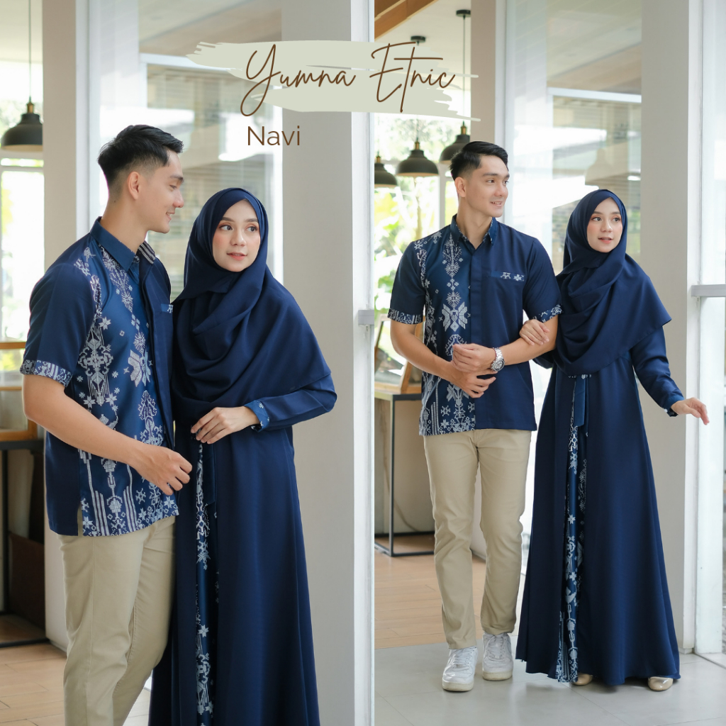 Baju Muslim Couple Yumna Etnic Jumbo
