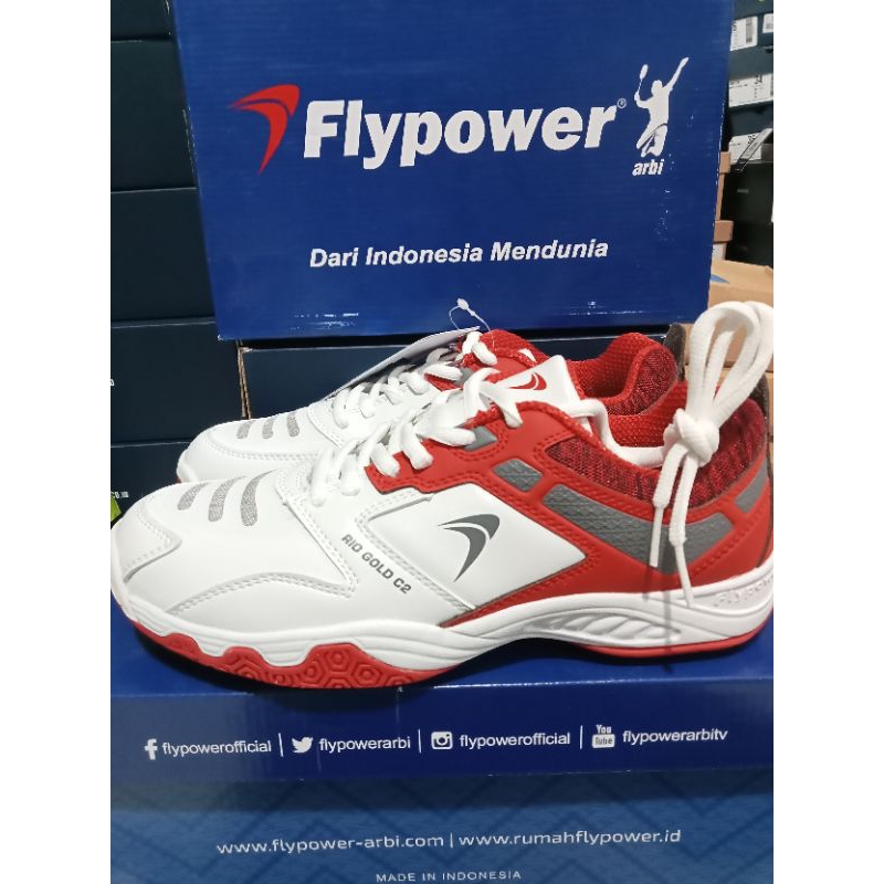 SEPATU BADMINTOON FLYPOWER RIO GOLD 2
