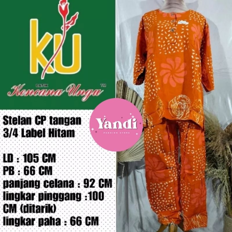 KENCANA UNGU ORI STELAN CP 3/4 LABEL HITAM LD 105 CM