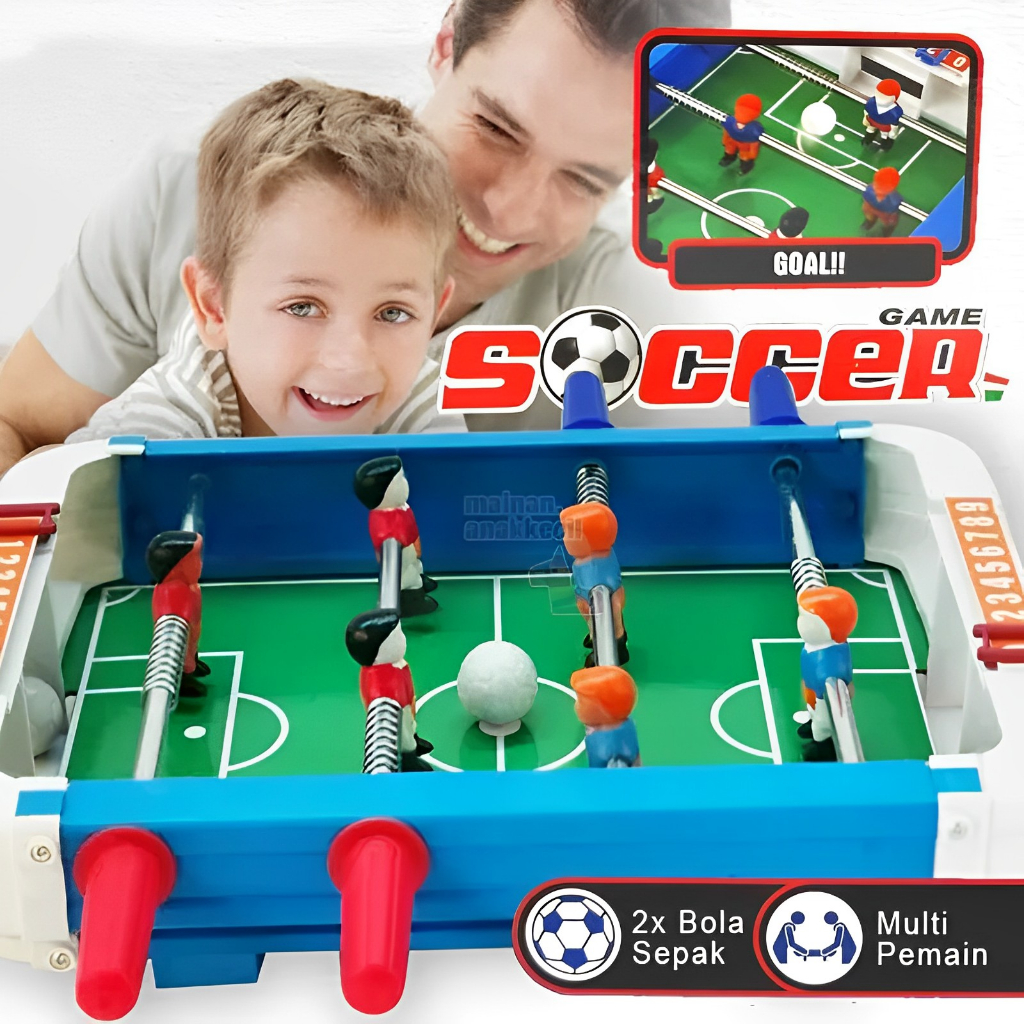 Permainan Papan Sepak Bola Meja Battle Game Soccer Board | Mainan Anak Laki Laki 3-4-5-6 Tahun Cowok