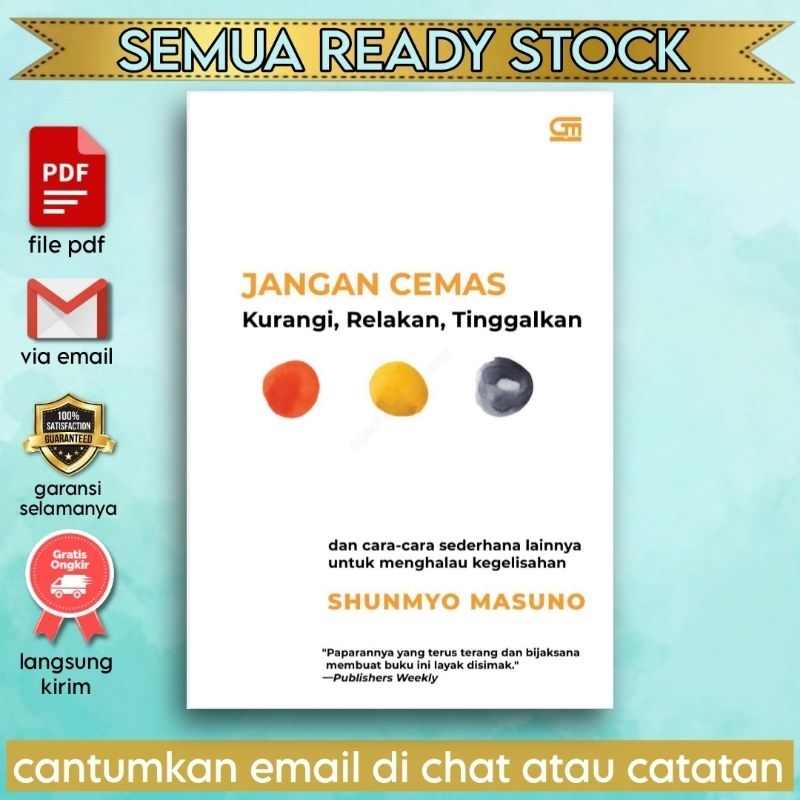 

[Indonesia] Jangan Cemas - Shunmyo Masuno