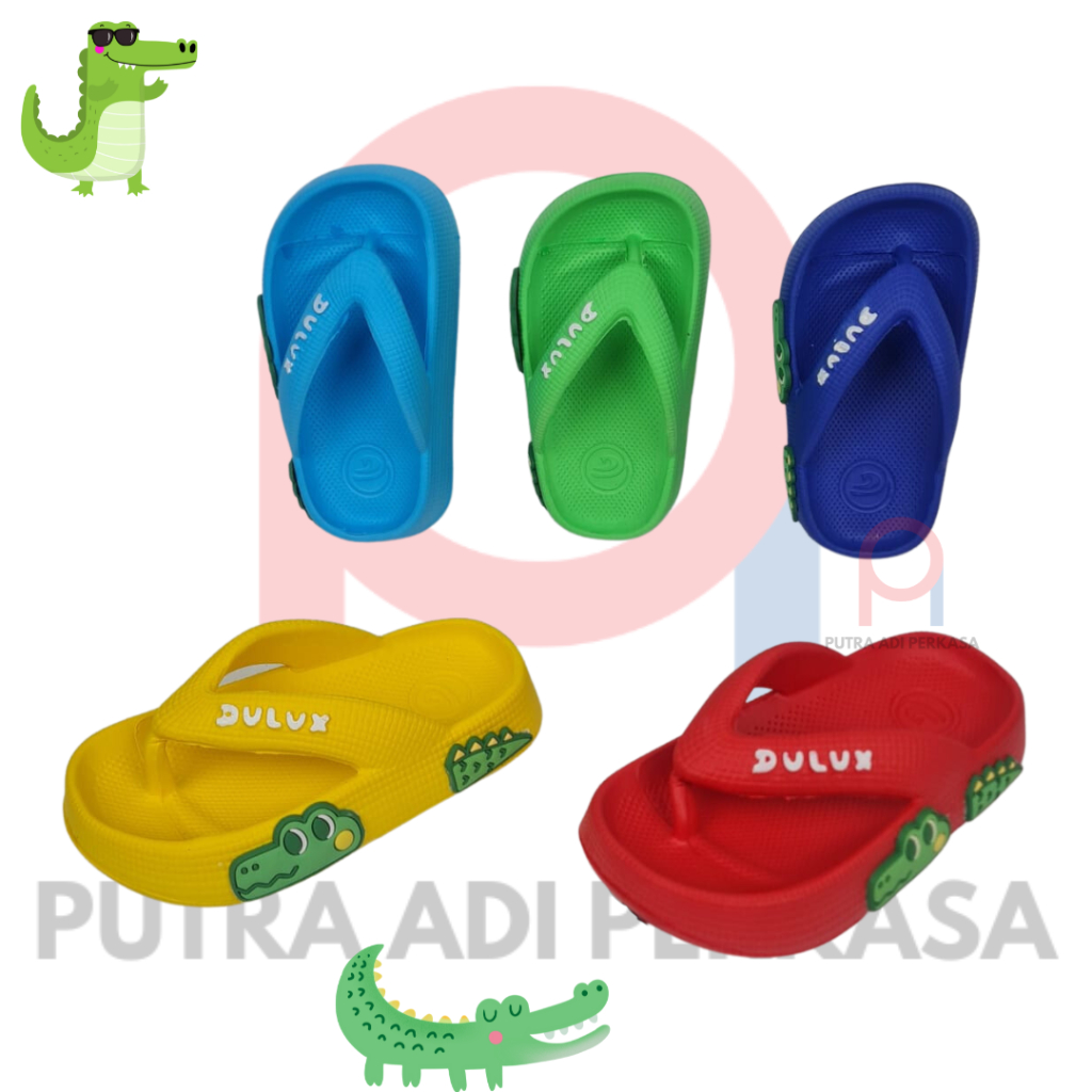 Sandal anak laki Model Japit NEW Crocodile Buaya Lucu DULUX 510D BY