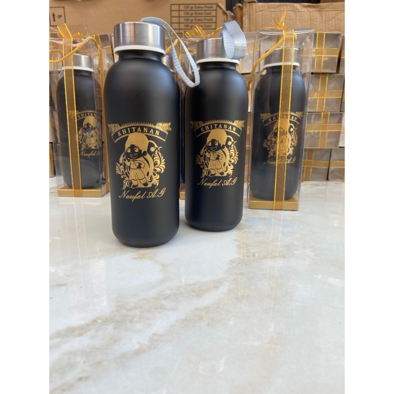 Souvenir tumbler minum custom nama tumbler kaca plus sablon nama tumbler murah