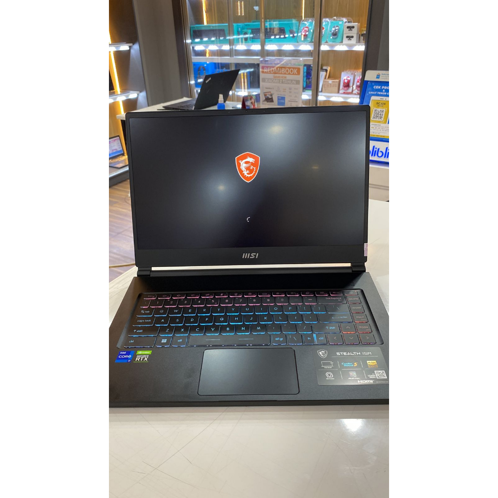 LAPTOP GAMING MSI STEALTH 15M i7 1280P RTX3060 16GB 1TB SSD 144hz WIN11