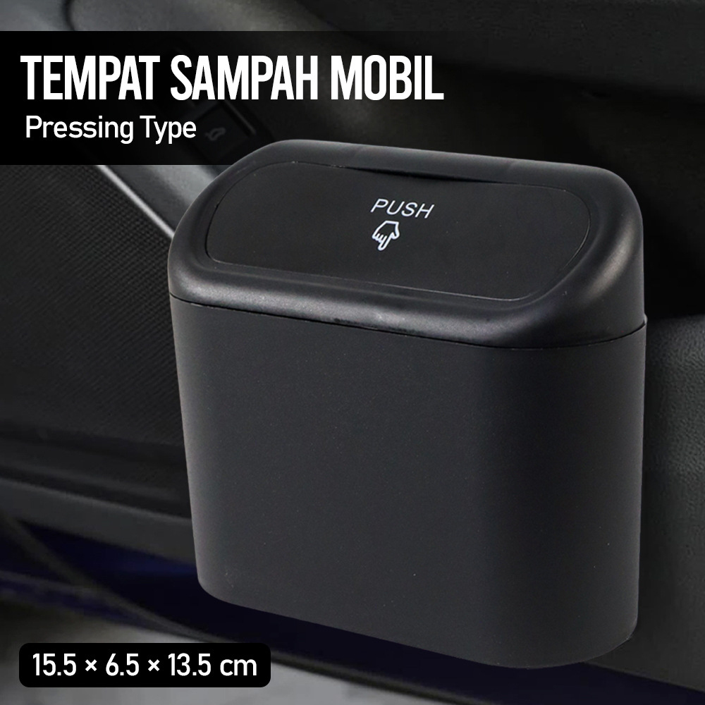 【GOGOMART】Tempat Sampah Mobil Press / Car Trash Bin Pressing