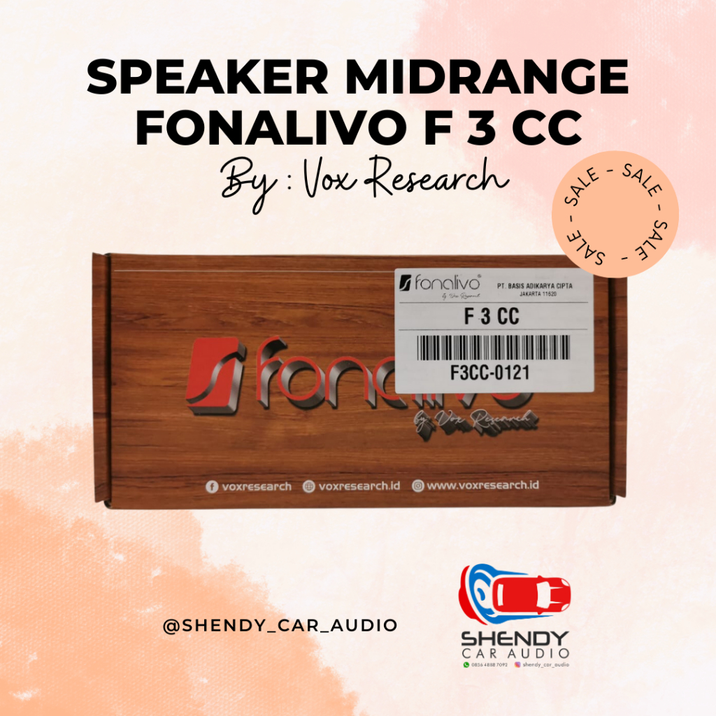 Speaker Midrange Mid Range Fonalivo F3CC F 3 Cc By Vox Research
