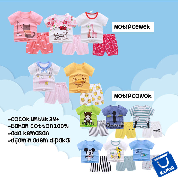 Baju Setelan Anak Lengan Pendek dan Celana Pendek / Baju Jumper Anak 01 [PART 1]