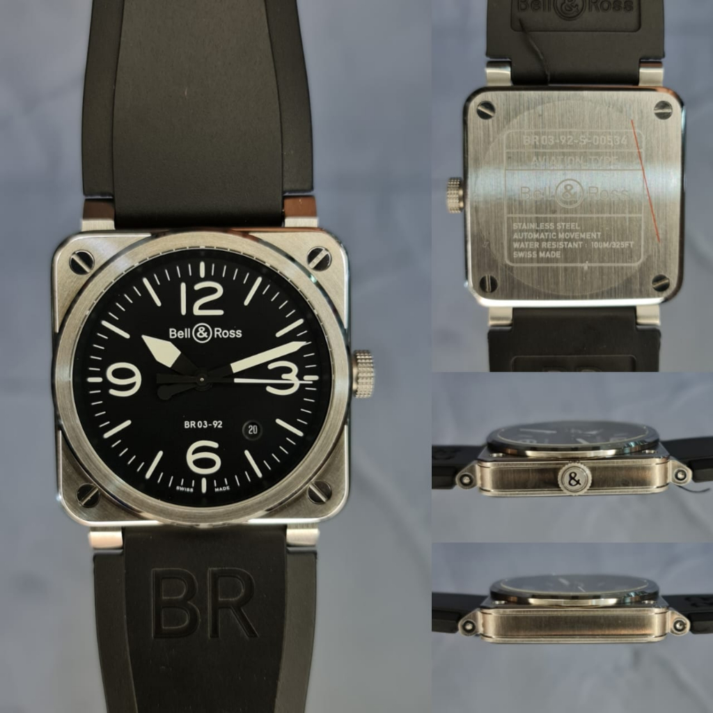 Jam Tangan Pria Bell & Ross Automatic BR03-92 Soft Rubber