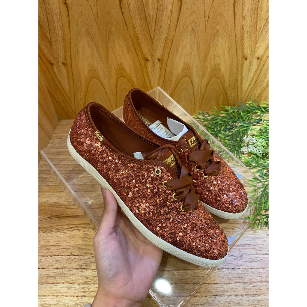 Keds Sepatu Wanita Champion Sequins Rose Gold - WF66839 Original Store