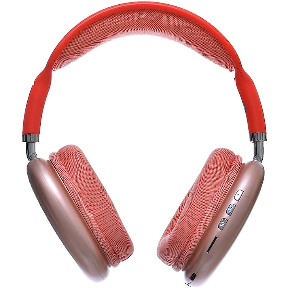 Headset Bluetooth 5.0 Bando Macaron Headphone Wirelass Super Bass STN-01-Merah - XOBOX