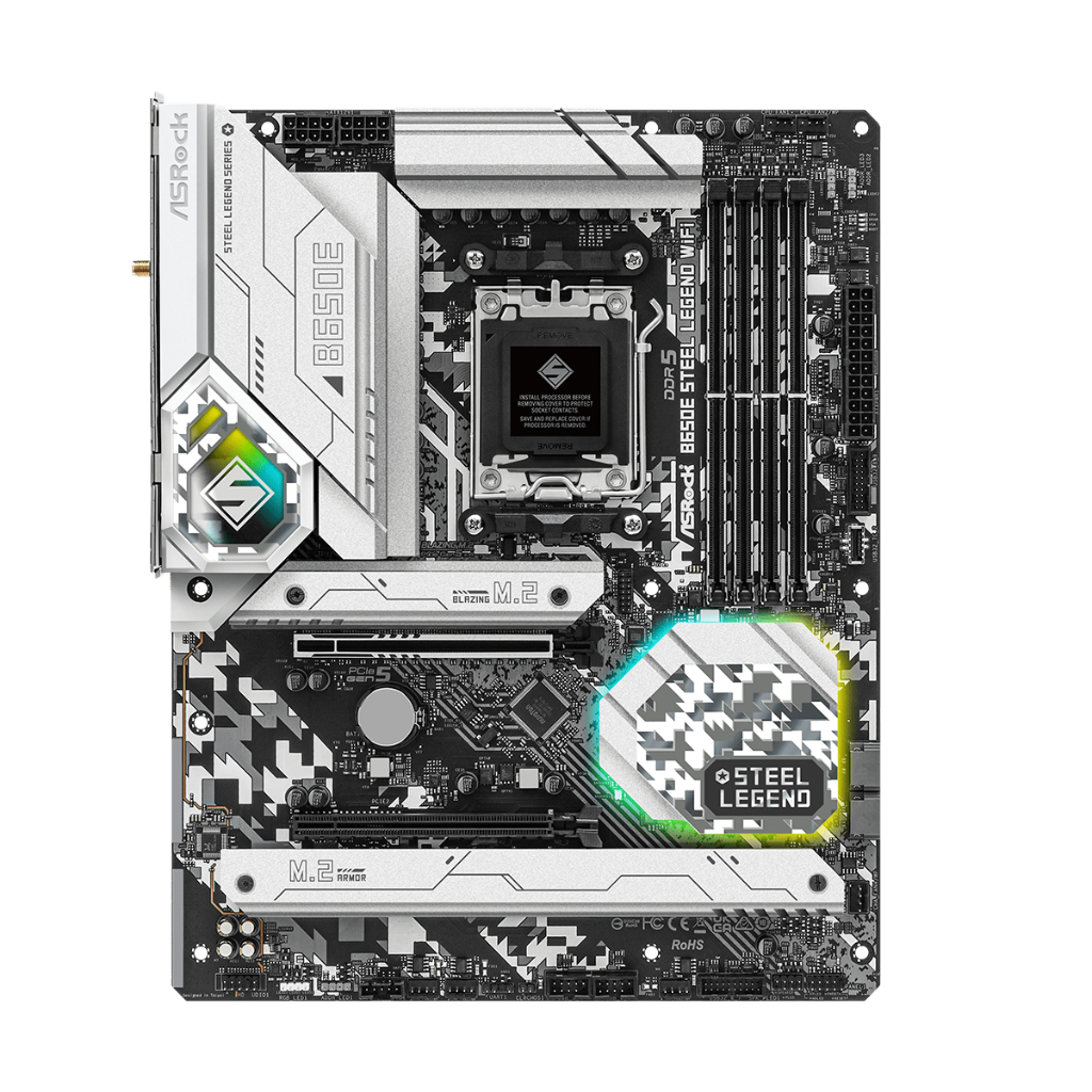 Asrock B650E Steel Legend WiFi AMD AM5 B650 DDR5 Motherboard