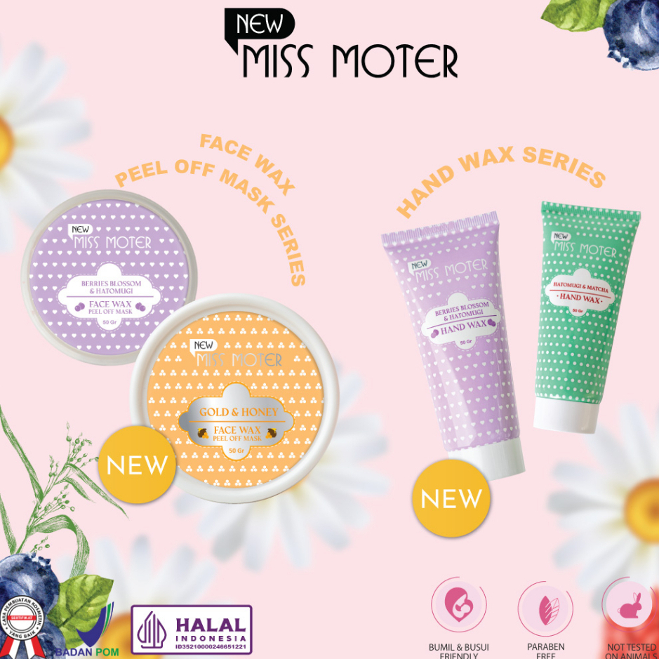 ( READY STOK ) SYB Miss Moter Matcha, Berries Blossom &amp; Gold Honey Hand wax &amp; Face Wax