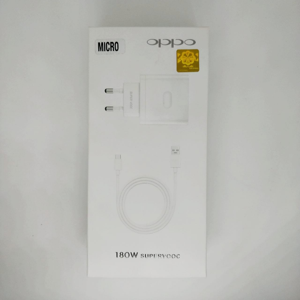 Charger TC Ori100 Oppo 180w Support super Vooc Micro Type-C daya besar kualitas terbaik bisa buat semua hp PROMO SEN