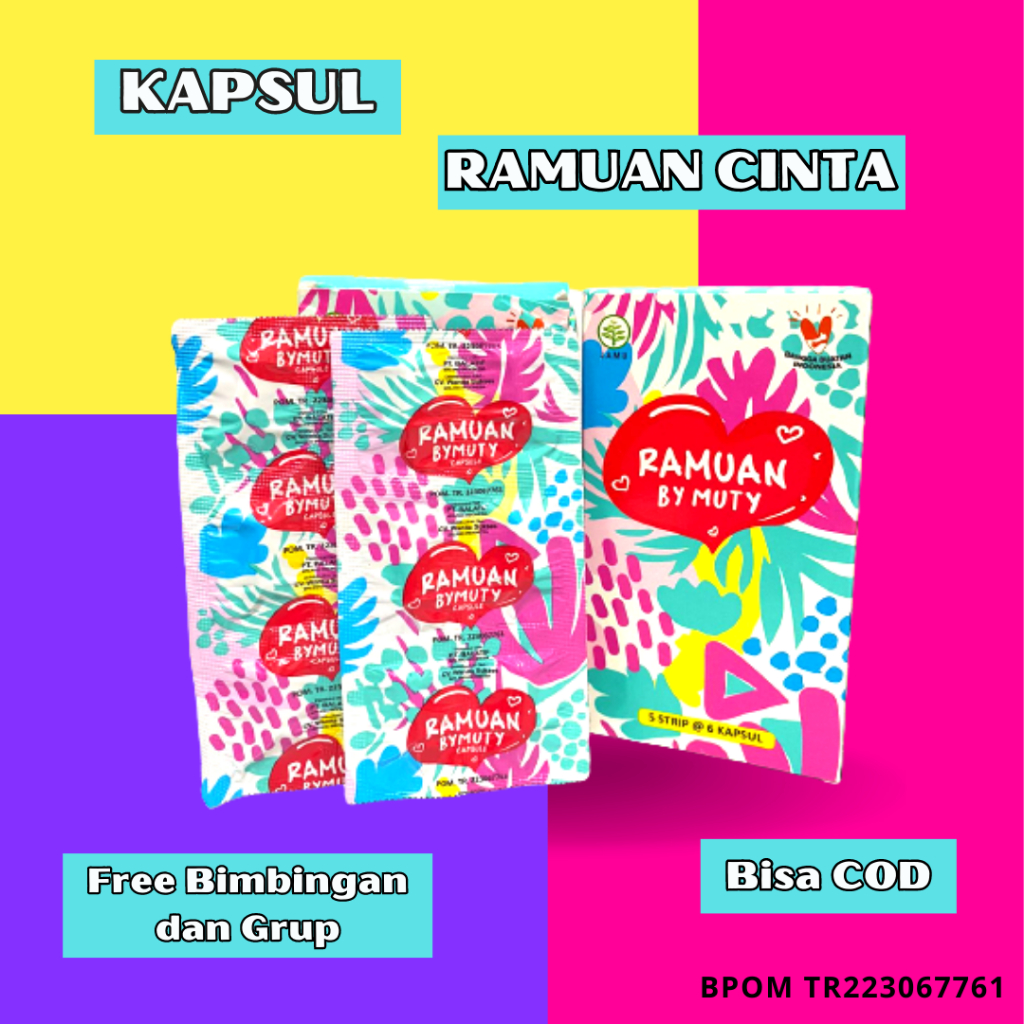 

Ramuan Cinta by Muty Kapsul Obat Program Hamil Pelangsing Pelancar Haid Maag Asam Lambung Ampuh