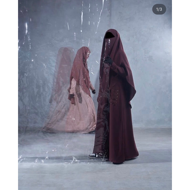 laeeba dark maroon S + FK mini ouval dark maroon