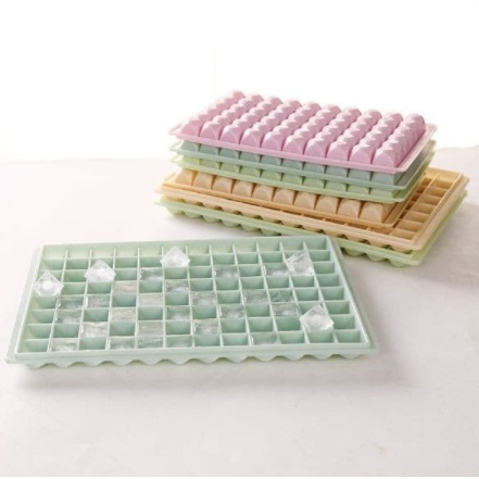 Cetakan Es Batu Plastik Isi 60 96 Kotak puding coklat mochi Ice Cube Tray Mold Kulkas Dapur Cetakan Jelly Serbaguna