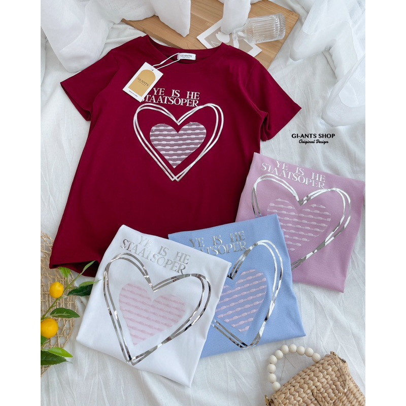 ATASAN GIANTS BASIC MOTIF LOVE KAOS IMPORT BANGKOK (BJGB525)