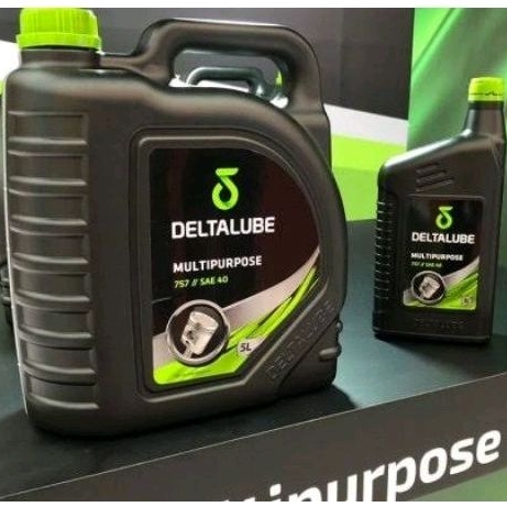 Deltalube Oli Diesel 757 Multipurpose SAE40 galon 5lt original