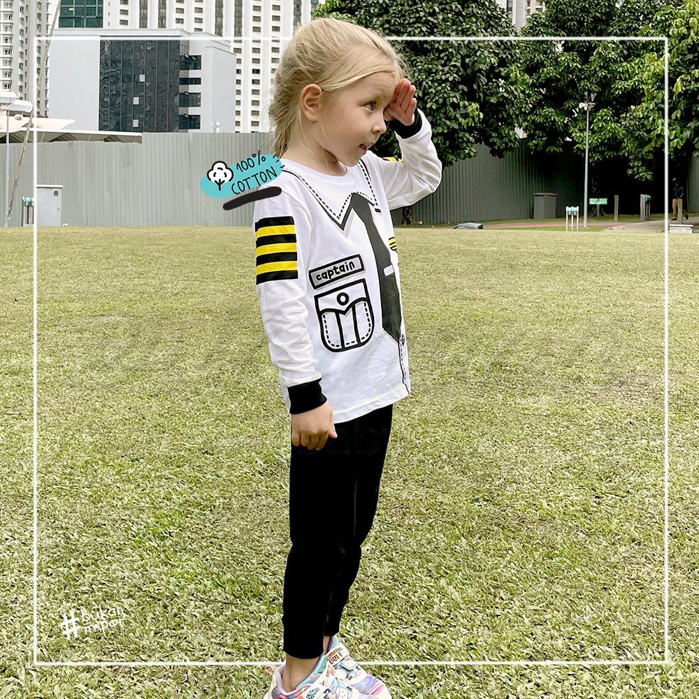 baju piyama anak baju anak cowo cewe piyama bayi model PILOT 2y 3y 4y