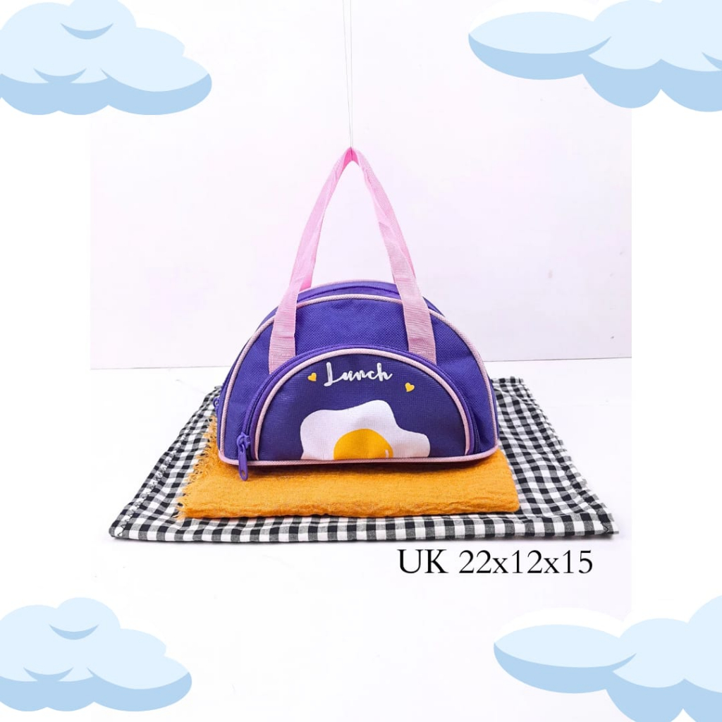 TAS BEKAL MAKAN MOTIF TELUR LUNCH BAG