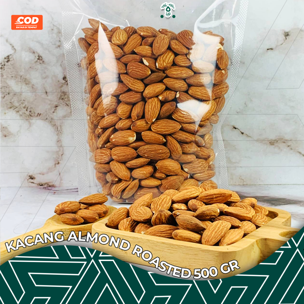 

ALMOND ROASTED / KACANG ALMOND PANGGANG / 250gr/500gr