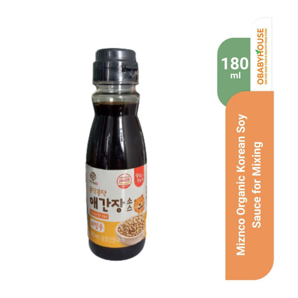 Miznco Organic Korean Soy Sauce For Mixing 180 ml (Orange) - Exp Agust 23