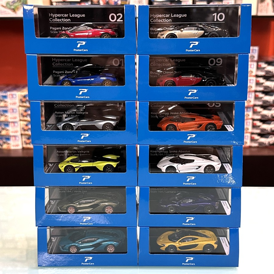 Mobil Diecast PosterCars Real Car dengan Akrilik (Kualitas Premium)