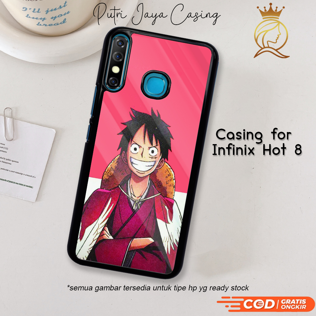 Case Hp Infinix Hot 8 Casing Infinix Hot 8 Motif ANIMELUFFY Casing Terbaru Case Karakter Lucu Keren 