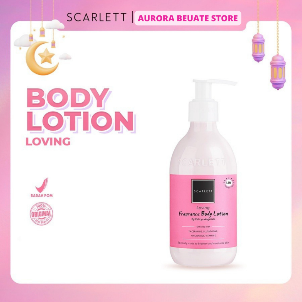 AURORA - Scarlett whitening lotion / body serum / serum / lulur / moisturizer / shampoo / facial was