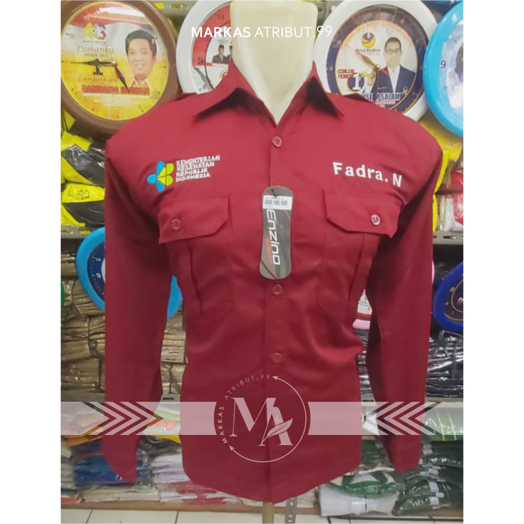 KEMEJA PPNI / ATRIBUT PPNI / BAJU PPNI PLUS NAMA / KEMEJA PERAWAT INDONESIA