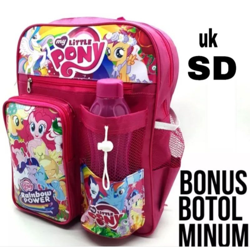 TAS RANSEL ANAK PEREMPUAN/CEWE SD &amp; TK,BERHADIAH BOTOL MINUM