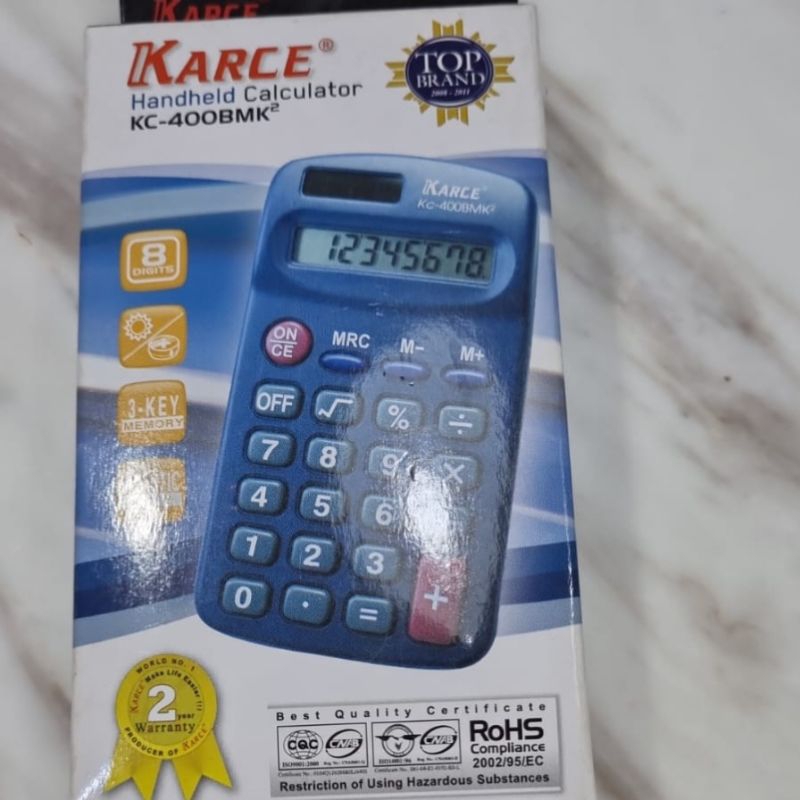 

KARCE KALKULATOR 8 DIGIT KC 400BMK