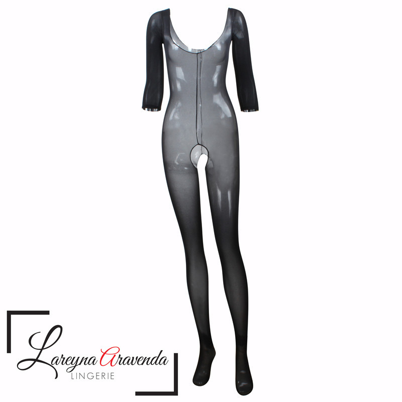 Lareyna Aravenda Lingerie Seamless Body Stocking Jaring Halus Lengan Panjang LG265