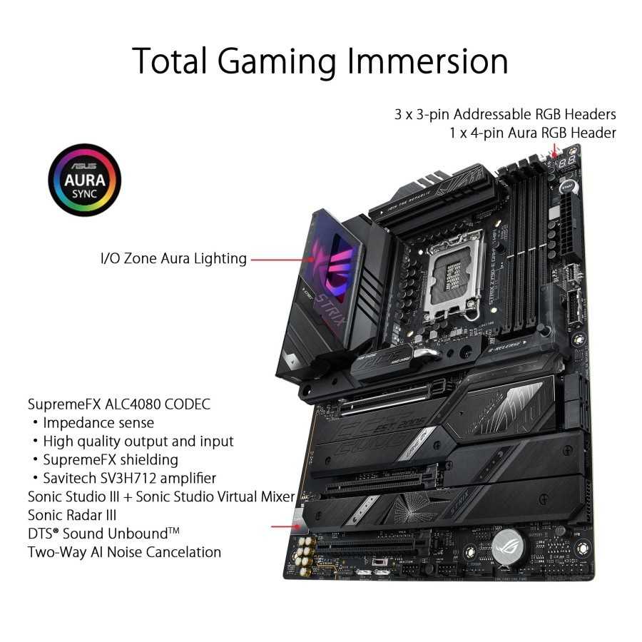 Motherboard ASUS ROG STRIX Z790-E GAMING WIFI | Intel Z790 LGA 1700