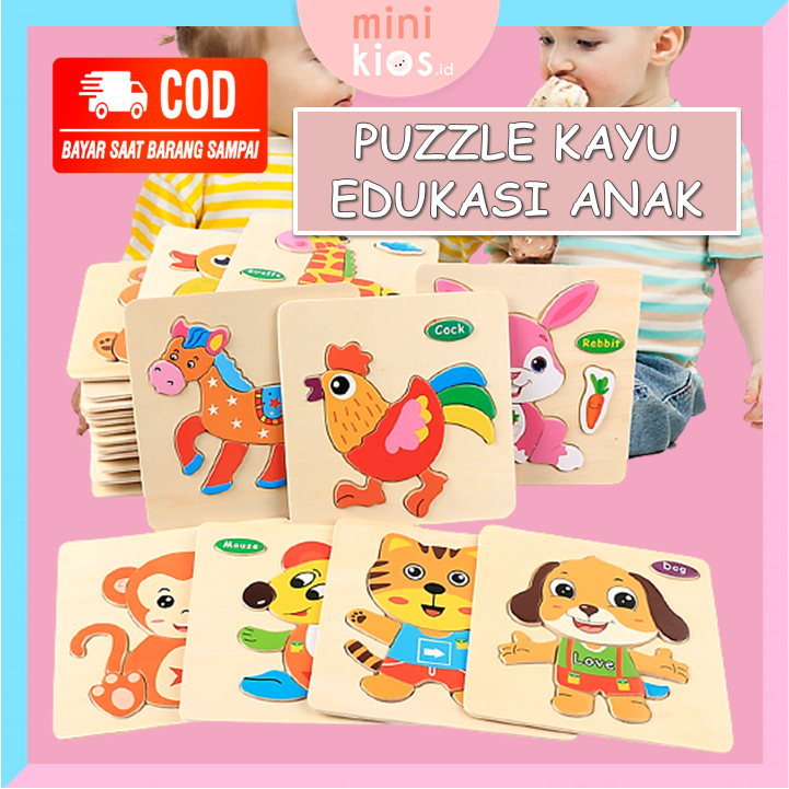 Mainan Puzzle Kayu Anak / Puzzle Kayu Mainan Edukasi Anak 02