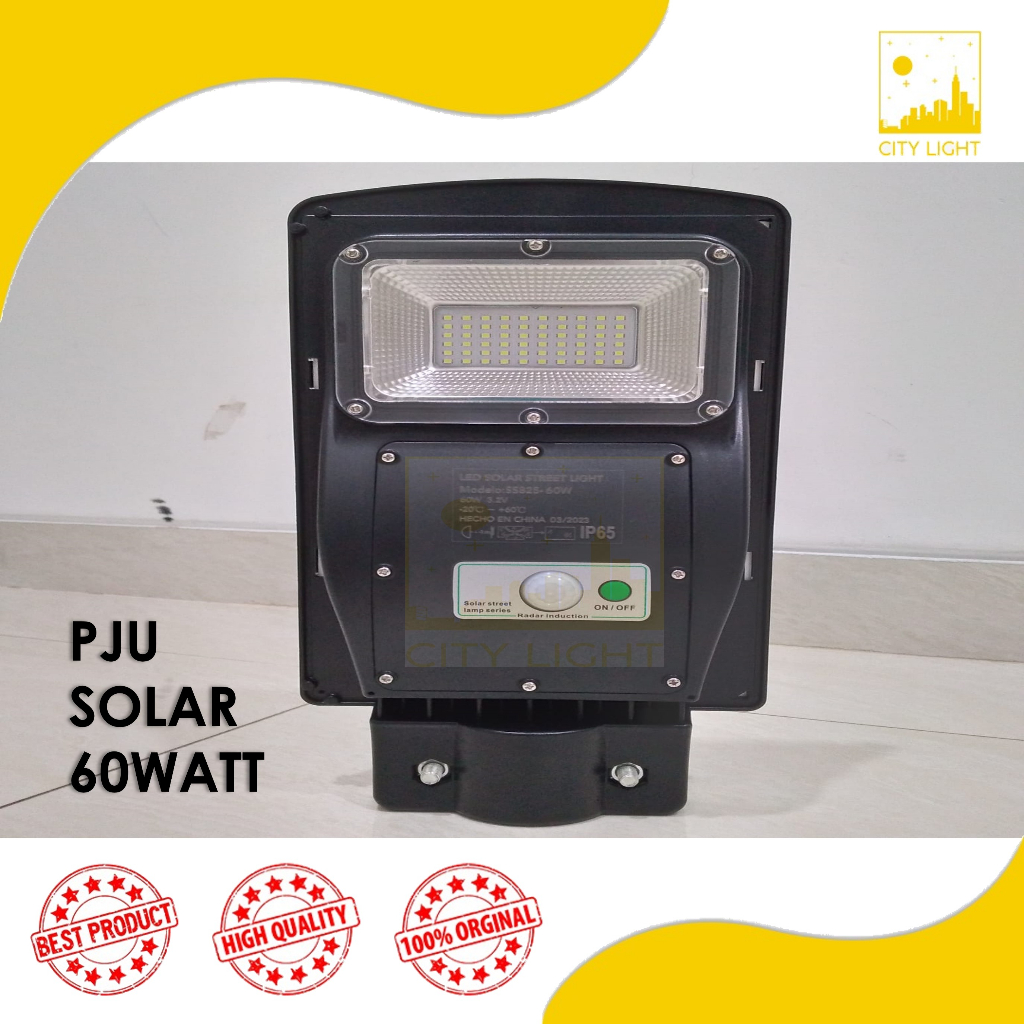 Lampu PJU Solar Cell LED 60Watt Lampu Jalan LED Tenaga Surya Matahari 60Watt