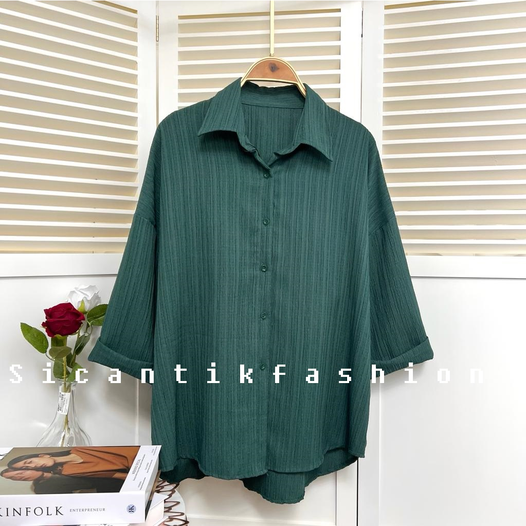 BLOUSE WANITA / KEMEJA WANITA / ATASAN WANITA OVERSIZE LADYCRUSH